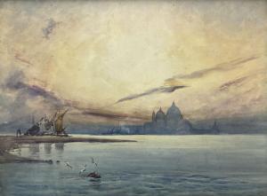 Norris William Foxley 1859-1937,Venice at Sunset,1926,David Duggleby Limited GB 2023-02-11