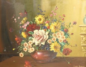 NORTH James 1900-1900,Still Life of Flowers,20th century,David Duggleby Limited GB 2020-10-03