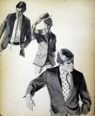 Northcross John 1900-1900,Advertising illustrations for men's suits,Bonhams GB 2005-12-18