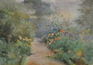 NORTHEY Elma, née Thomson 1876,Garden path,Shapes Auctioneers & Valuers GB 2010-03-06