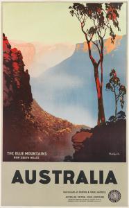 NORTHFIELD Issac James 1888-1973,AUSTRALIA / THE BLUE MOUNTAINS,1930s,Swann Galleries US 2019-11-14