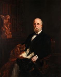 NORTON Benjamin Cam,Portrait of a gentleman seated in his library, wea,Tennant's 2024-03-16