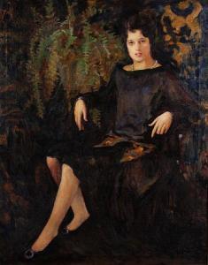 NORTON Clara Mamre 1883-1941,Portrait of Louise Dunning,1926,Bonhams GB 2008-10-26