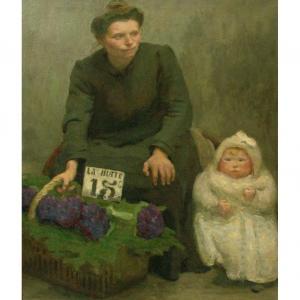 NORTON Clara Mamre 1883-1941,The Flower Seller and Her Child,William Doyle US 2012-07-19