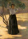 NORTON Clara Mamre 1883-1941,Woman standing beneath an Arbor,Sotheby's GB 2003-03-05