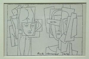 NORWOOD JAMES RICHARD RICK 1922-2008,faces e  figures,1953,Matthew's Gallery US 2013-06-25