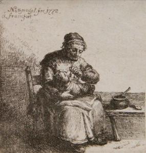 NOTHNAGEL Johann Andreas Benjamin,Peasant Woman Feeding Her Child,1772,Rachel Davis 2020-12-12