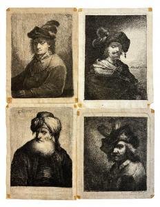 NOTHNAGEL Johann Andreas Benjamin,ritratti di uomini con cappello,1764,Dams Casa d'Aste 2024-02-15