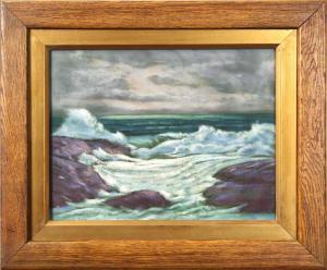 NOTT Raymond 1888-1948,Coastal Waves,Clars Auction Gallery US 2018-11-17