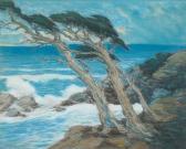 NOTT Raymond 1888-1948,windswept cypress trees, carmel coast,Bonhams GB 2005-10-23