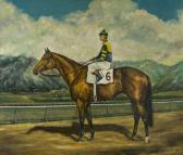 NOTTEBROCK 1900-1900,Portrait of a Racehorse and Rider,1960,Gray's Auctioneers US 2013-03-06