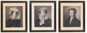 NOTZ Johannes 1802-1862,Three portraits of the Bischoff family,Palais Dorotheum AT 2021-04-27