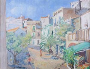 NOURY Michel 1912-1986,« Village méditerranéen »,Adjug'art FR 2014-03-11