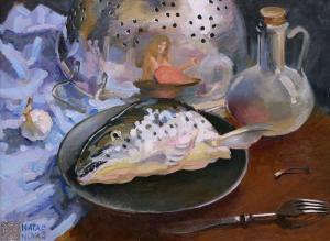 NOVA Nata,Still Life with Fish,Gormleys Art Auctions GB 2013-05-07