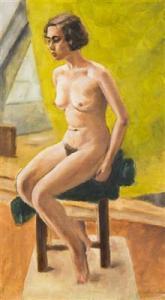 NOVAK Jaroslav 1904-1984,Nude Girl Sitting,Palais Dorotheum AT 2018-05-26