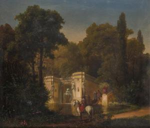 NOVOPACKY Johann 1821-1908,In the Italian Garden,Palais Dorotheum AT 2019-05-25