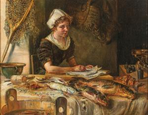 NOWAK Ernst 1853-1919,The Young Fishmonger,Palais Dorotheum AT 2021-09-15