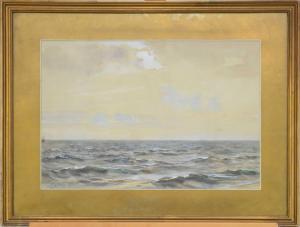 NOWELL Arthur Trevethin 1862-1940,A Calm Sea,Halls GB 2021-08-04