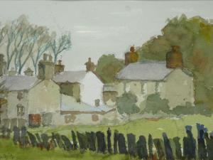 NOWELL Stanley,cottages at Croesor,1994,Rogers Jones & Co GB 2021-09-26