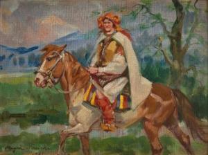 NOWICKI Marian 1903-1971,Mountain-dweller on a horse,1931,Desa Unicum PL 2019-03-21