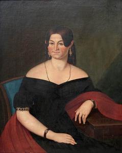 NOWOTNÝ František,Portrait of a lady,1844,Meissner Neumann CZ 2009-05-30