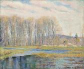 Noyes George Loftus 1864-1954,Spring Along the Water Meadow,Skinner US 2015-09-11