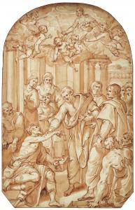 NUCCI Avanzino 1551-1629,Saint Peter healing a paralytic,Sotheby's GB 2021-01-27
