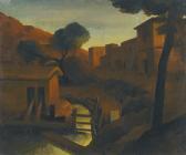NURENBERG Amshei 1887-1979,HOUSES BY A STREAM,Sotheby's GB 2014-06-03