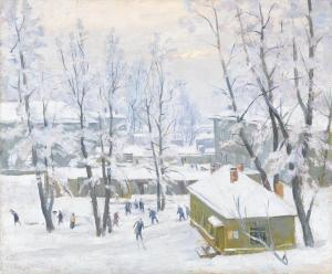 NURENBERG Amshei 1887-1979,MOSCOW IN WINTER,1950,Sotheby's GB 2015-12-01