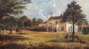 NURSEY Claude Lorraine 1820-1873,View of Postwick Hall, Norfolk,1866,Gorringes GB 2015-09-03