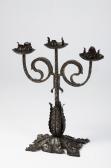 NUSL Jan 1900-1986,Triple-armed forged candleholder,Palais Dorotheum AT 2013-03-09