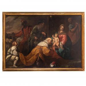 NUVOLONE Giuseppe il Panfilo 1619-1703,Adorazione dei Magi,Wannenes Art Auctions IT 2023-12-11