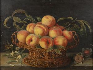 NUVOLONE Panfilo 1581-1651,Nature morte aux pêches,Sotheby's GB 2023-11-14