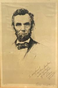NUYTTENS Josef Pierre 1885-1960,Abraham Lincoln,1920,Sloans & Kenyon US 2022-12-15