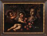 Nuzzi Mario 1603-1673,Allegoria con putti e scultura,Antonina IT 2013-10-08