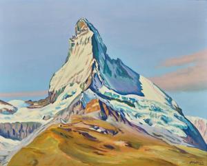 NYFELER Albert 1883-1969,Matterhorn von Findelen aus,1946,Dobiaschofsky CH 2023-11-08