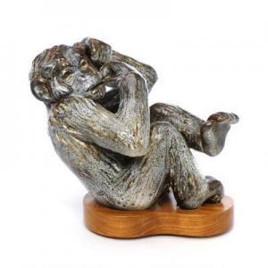 NYLUND Gunnar,Stoneware figure modelled in the shape of sitting ,Bruun Rasmussen 2022-04-12