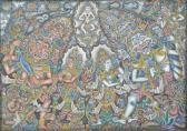 NYOMAN MOLEH I Gusti 1918-1997,Mythological Scene,Larasati ID 2019-07-20