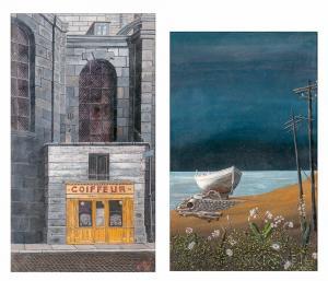 O'BRADY Gertrude 1901-1985,Two Works: Eglise St. Roch,Skinner US 2017-07-21