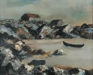 O'COLMAIN Séamus 1925-1990,LOW TIDE, LOUGH ERNE,Ross's Auctioneers and values IE 2024-03-20