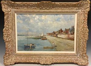 O CONNELL,Preparing the boats,20th century,Bamfords Auctioneers and Valuers GB 2023-08-09