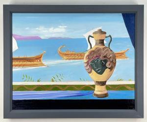 O'CONNELL RICHARD,Grecian vase on window with two archaic style sail,Rogers Jones & Co GB 2022-03-25