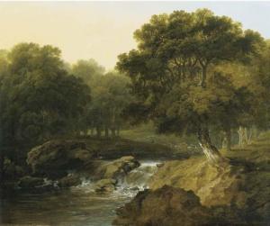 O'CONNOR James Arthur 1792-1841,A wooded river landscape,1826,Christie's GB 2003-05-15