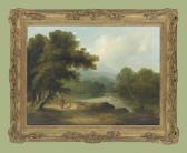 O'CONNOR James Arthur,A wooded river landscape with a woman on a track,1829,Christie's 2012-03-16