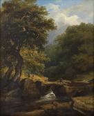 O'CONNOR James Arthur,Figure in Landscape with trees and Rocky Outcrops ,1836,Adams 2023-05-31