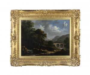O'CONNOR James Arthur,Mountain River Landscape with Figures: (\‘Near Wat,1823,Adams 2024-03-27