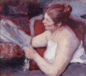 O CONNOR Roderic 1908-2001,Woman Reading,1904,Adams IE 2017-03-29