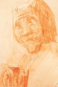 O CONNOR Victor George,Portrait of an Aboriginal Man,1963,Simon Chorley Art & Antiques 2023-07-25