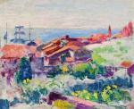 O CONOR Roderick 1860-1940,Villas near the Sea, Cassis,1913,Morgan O'Driscoll IE 2024-04-09