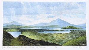 O DOHERTY Brian 1934,VIEW FROM MURRAN MOUNTAIN, FANAD, COUNTY DO,Ross's Auctioneers and values 2017-11-08